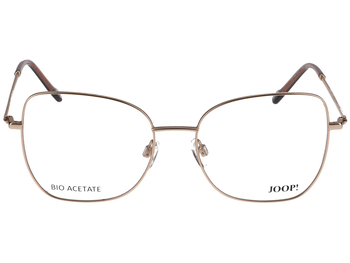 Das Bild zeigt die Brille 3340 8200 der Marke Joop in gold frontal von vorne.